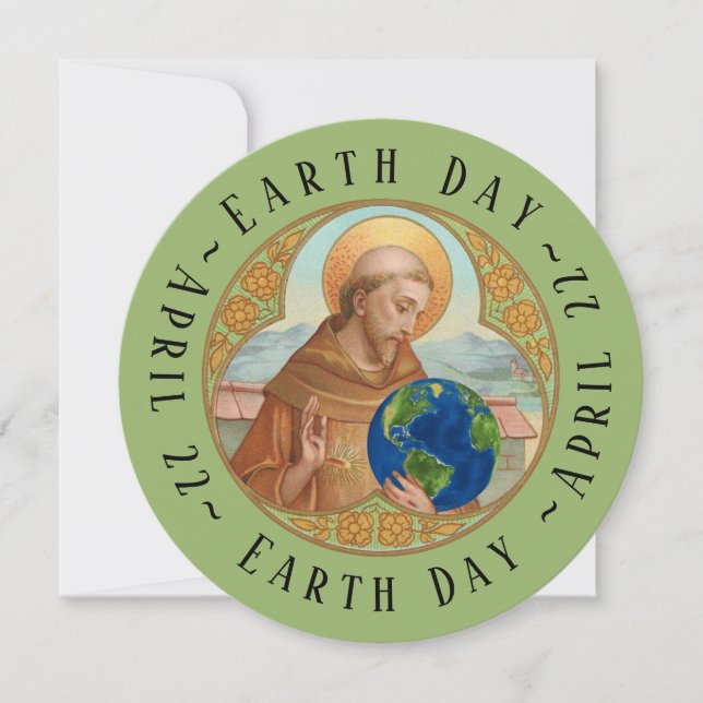 Earth Day & St Francis of Assisi Card (Framsida)