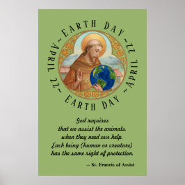 Earth Day & St Francis of Assisi Poster
