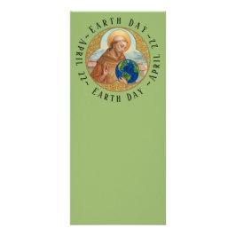 Earth Day & St Francis of Assisi Rack Card Reklamkort
