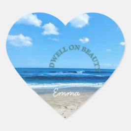 Earth Day stickers  Hjärtformat Klistermärke