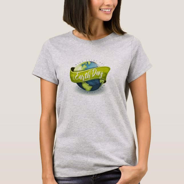 Earth Day  T Shirt (Framsida)
