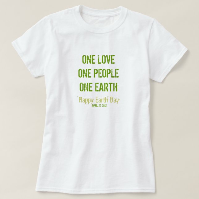 Earth Day T-Shirt (Design framsida)