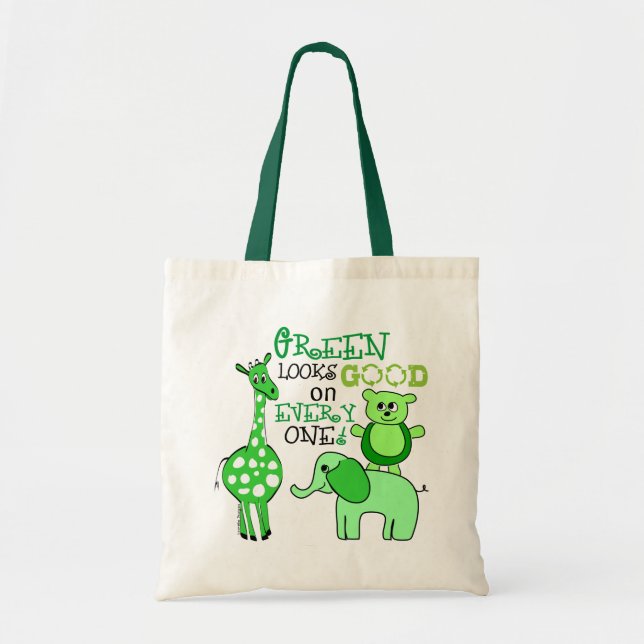 Earth Day Tote Bag Tygkasse (Framsidan)