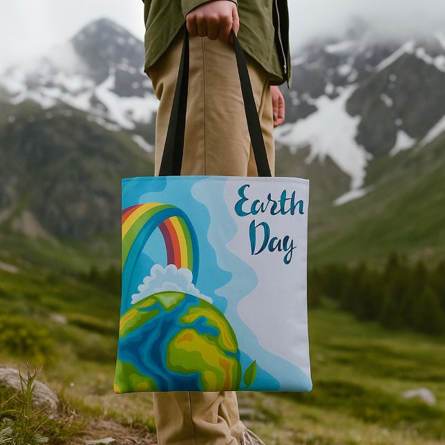 Earth Day Tote Bag Tygkasse (Skapare uppladdad)