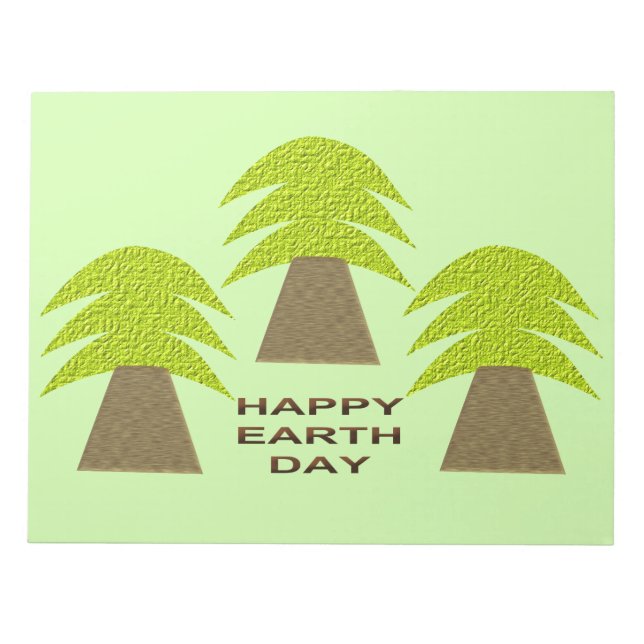 Earth Day Träd Anteckningsblock (Framsida)
