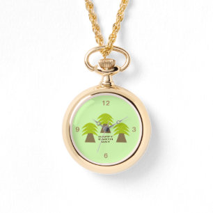 Earth Day Träd Armbandsur