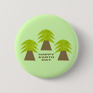 Earth Day Träd Knapp