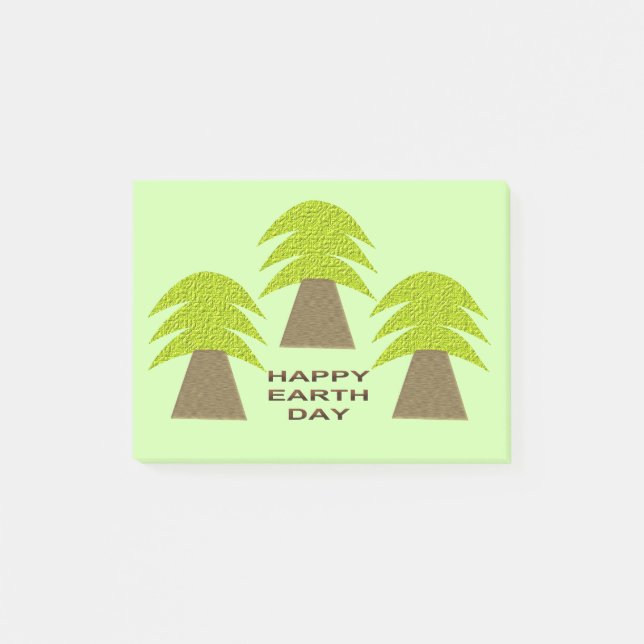 Earth Day Träd Post-it Block (Framsida)