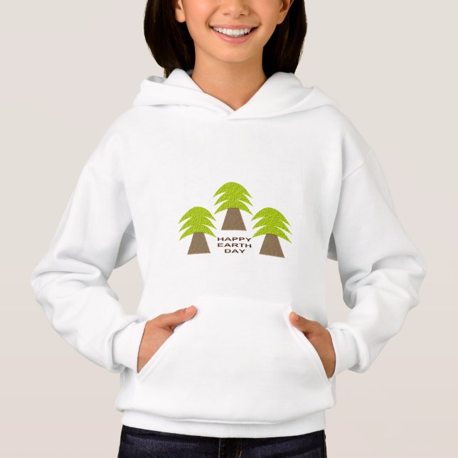Earth Day Träd T Shirt (Framsida)