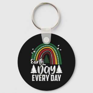 Earth Day Varje dag Awareness Planet Animal Manar Nyckelring
