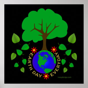 Earth Day Varje dag Poster