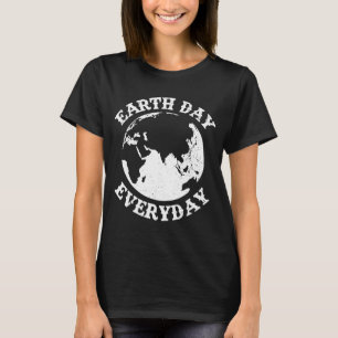 Earth Day Varje dag Retro Environmental Spara Eart T Shirt