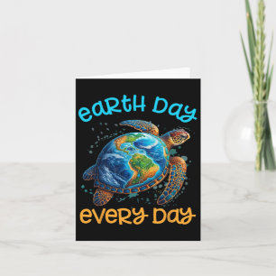 Earth Day Varje dag Shirt Sea Turtle Manar Women K Kort