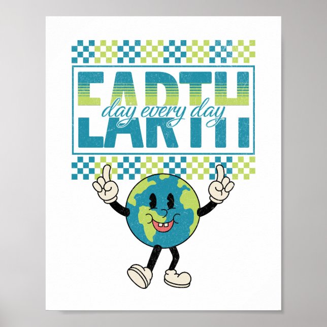 Earth Day varje dag, stil-design Poster (Framsidan)