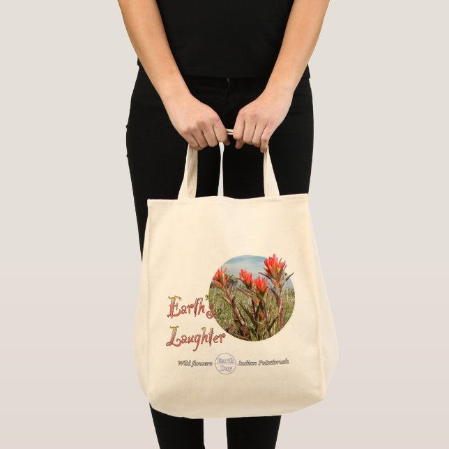 Earth Day Wildblomme Livsmedel Tote Tygkasse (Framsida (produkt))