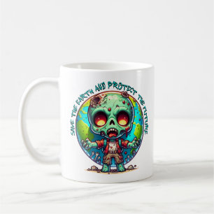 Earth Day Zombie Kaffemugg