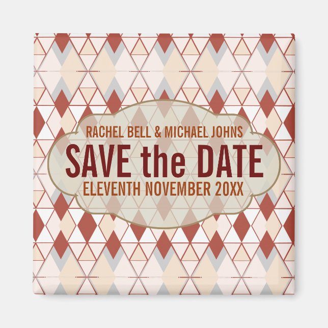 Earth Diamonds SavetheDate Magnet (Framsidan)