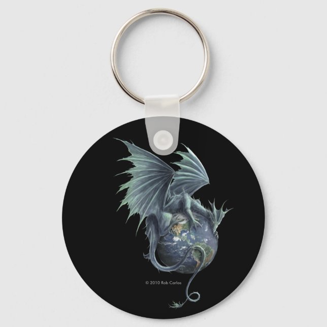 Earth Dragon Keychain Nyckelring (Framsida)