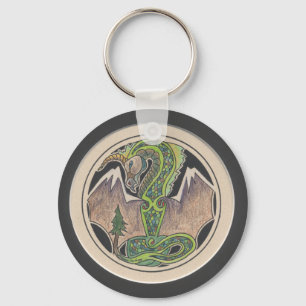 Earth Dragon Keychain Nyckelring