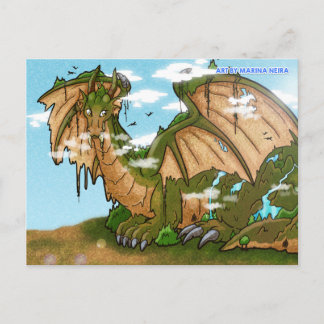 Earth Dragon Mountain Postcard Vykort