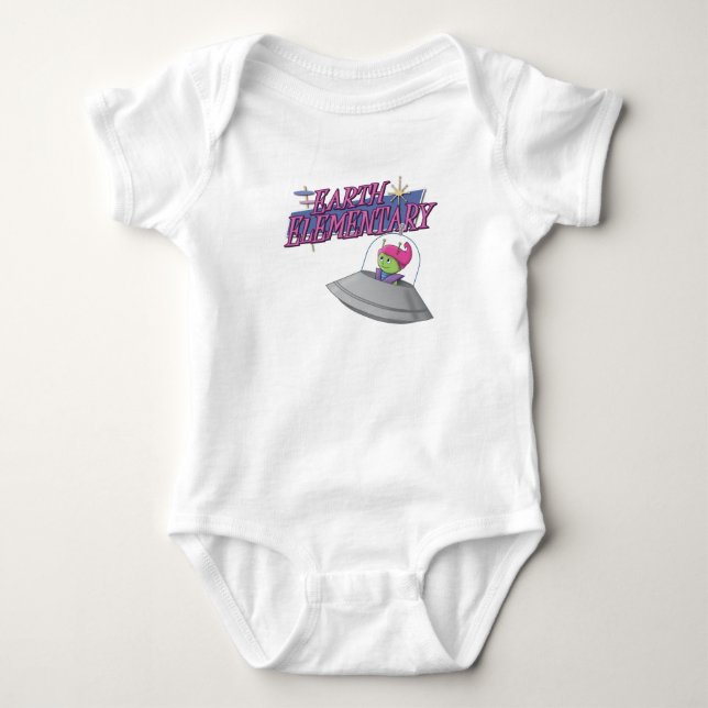 Earth Elementary Baby One Biet T Shirt (Framsida)