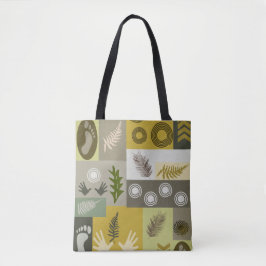 Earth Färg Abstrakt Tote Tygkasse