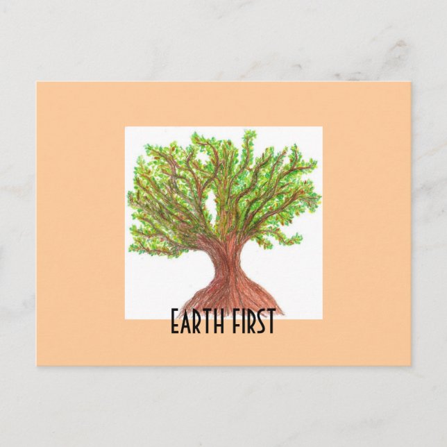 Earth First Vykort (Framsida)