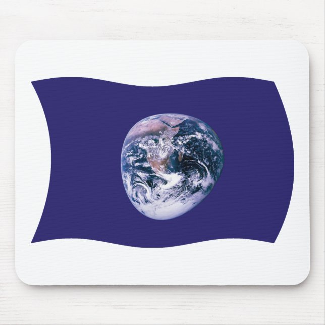 Earth Flagga Mousepad Musmatta (Framsidan)