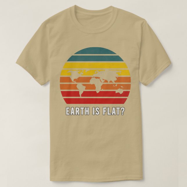 Earth Flat2 T Shirt (Design framsida)