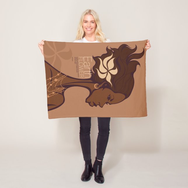 EARTH FLOWER FLEECEFILT (På plats)