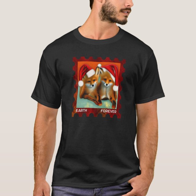 EARTH FOREVER Environmental Protection Frimärke Ch T Shirt (Framsida)
