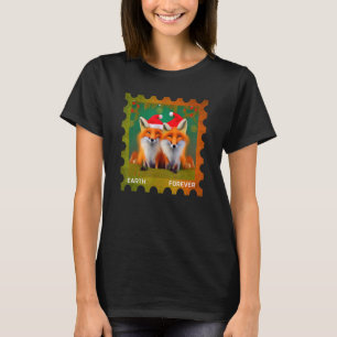EARTH FOREVER Environmental Protection Frimärke Ch T Shirt