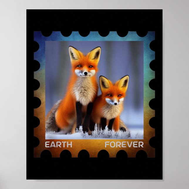 Earth Forever Environmental Protection Frimärke Sn Poster (Framsidan)