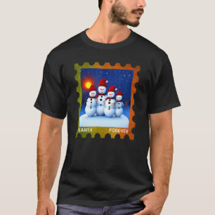 EARTH FOREVER Environmental Protection Frimärke Su T Shirt