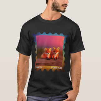 Earth Forever Environmental Protection Frimärke Su T Shirt