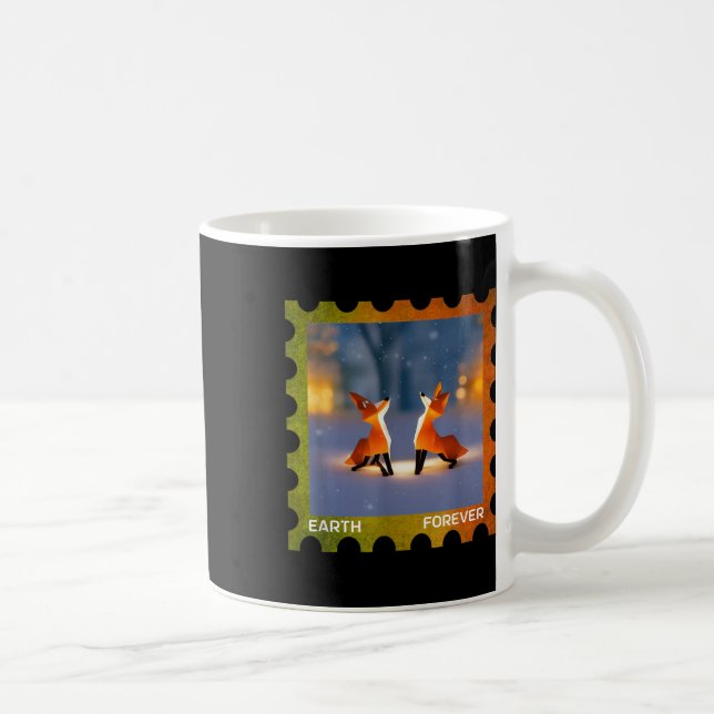 Earth Forever Miljöskydd Stämpel Origa Kaffemugg (Höger)