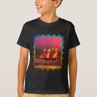Earth Forever Miljöskydd Stämpel Soluppgång T Shirt