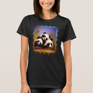 EARTH FOREVER Postage Frimärke Protection Environm T Shirt
