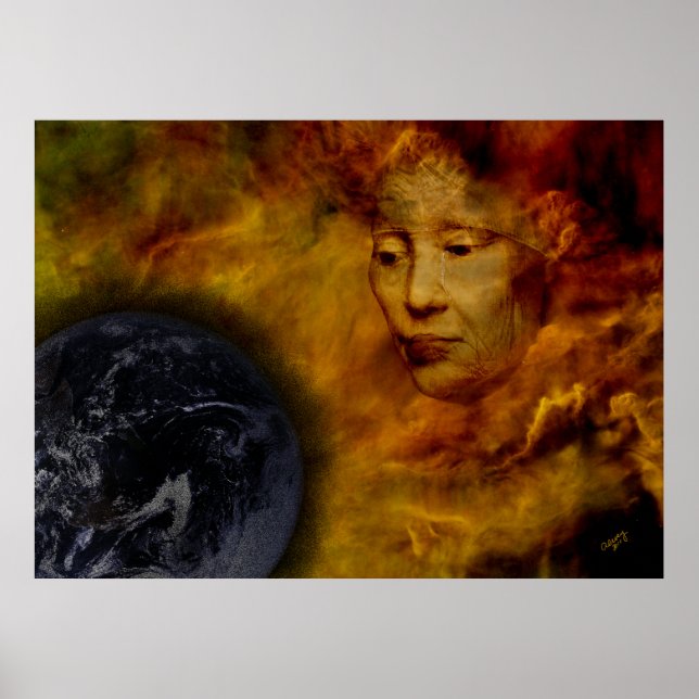 Earth Gaia Poster Environment Digital Collage (Framsidan)