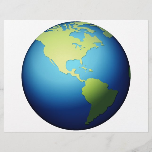 Earth Globe Americas - Emoji Reklamblad (Framsidan)