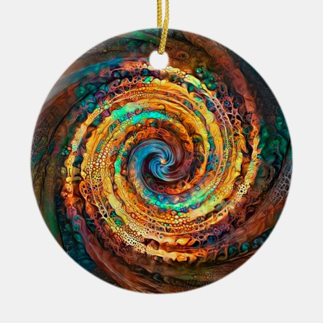 Earth Glow Ceramic Ornament (Framsidan)