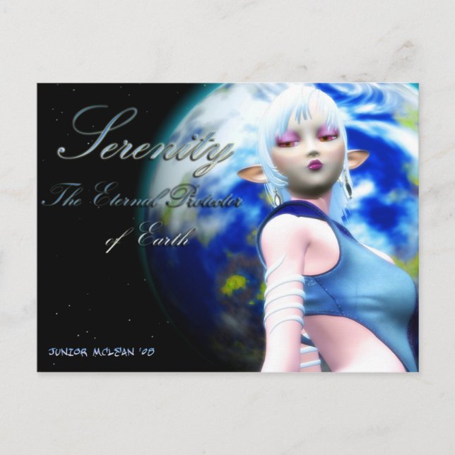 Earth Guardian Serenity Vykort (Framsida)
