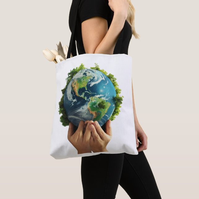Earth Guardians: Skydda vår planet Tote bags Tygkasse (Närbild)