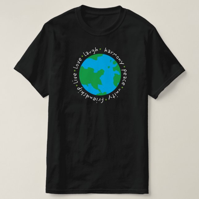 Earth Harmony T Shirt (Design framsida)