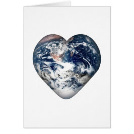 Earth Heart (lägg till Färg i bakgrunden) Hälsningskort