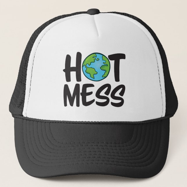 Earth Hot Mess Trucker Keps (Framsida)