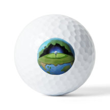 Earth Inside a golf boll