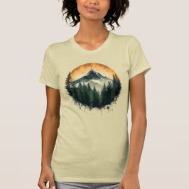Earth Inslag Circle Design T Shirt