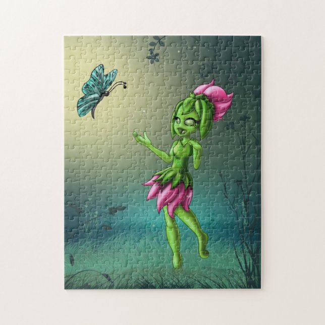 Earth Inslag och Butterfly Pussel (Vertikal)