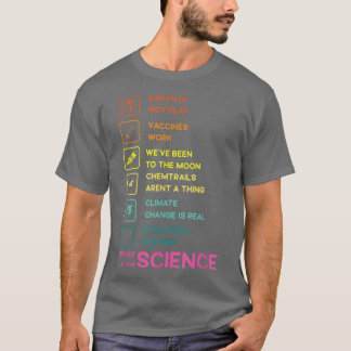 Earth is Not Flat Stand Up For Science  T Shirt